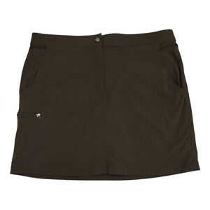 L.L. Bean Black Skort with Adjustable Waistband and Pockets - NWT